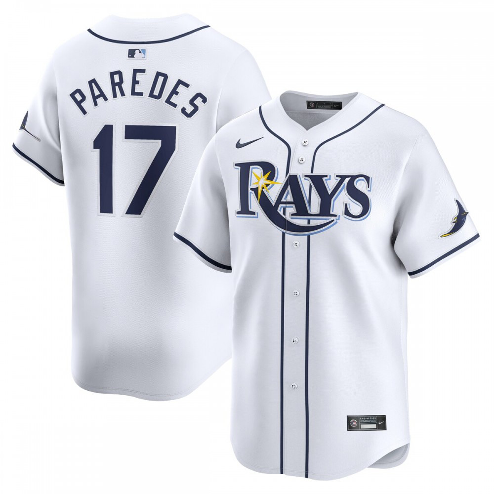 Isaac Paredes Tampa Bay Rays Home Limited Player Jersey - White-Pro Kit Vault | Brand New 26/27 Sports Jerseys